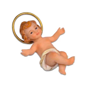 Mini Jesús bebe con aureola (3.7 cm)