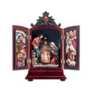 Nacimiento con luz y música a batería