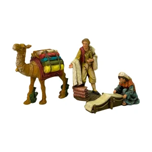 Juego de Aldeanos con Camello (3 piezas - 20 cm)