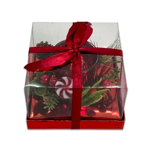 Portavela navideño (11 x 7 cm)