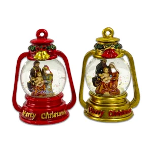 Esfera de agua decorativa navideña (9 cm)