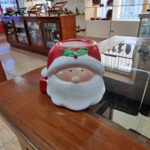 Santa decorativo porta vela