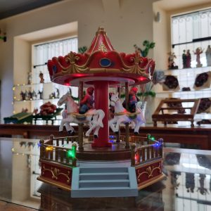 Carrusel Navideño con luz, música y movimiento