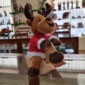 Reno navideño con música y movimiento 34 cm