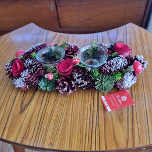 Corona con portavela (30 cm)