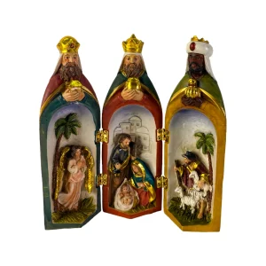Nacimiento Tríptico con Reyes Magos (19.2 cm)