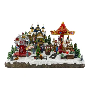 Villa Navideña con Luz, Música y Movimiento