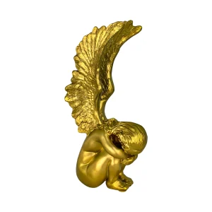 Ángel Decorativo Dorado (40 cm)