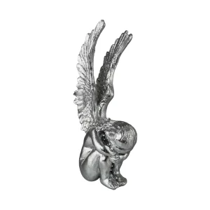 Ángel Decorativo Plateado (40 cm)
