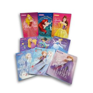 Combo 5 Cuadernos Princesas Cuadriculado Standford