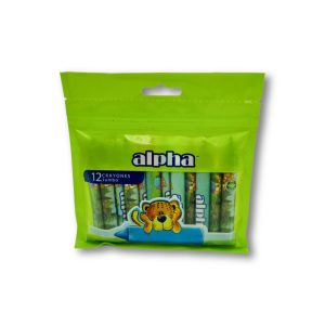 Crayones Jumbo Caja x 12 Colores Alpha