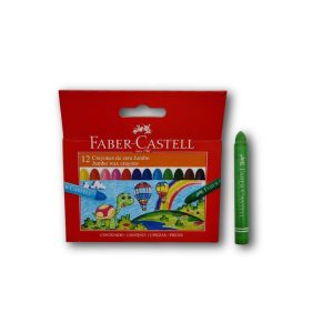 Crayones de cera Jumbo estuche x 12 unidades Faber-Castell