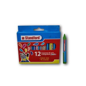 Crayones Jumbo Triangular Caja x 12 Colores Standford