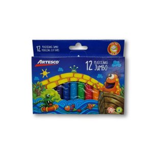 Plastilinas Jumbo Caja x 12 Colores Artesco
