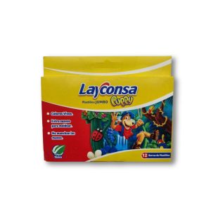 Plastilinas Jumbo Caja x 12 Colores Puppy Layconsa