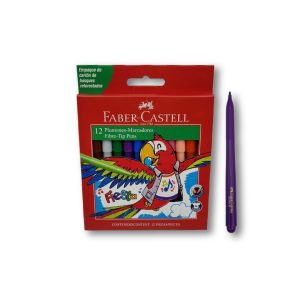 Plumones Fiesta caja x 12 unidades Faber-Castell