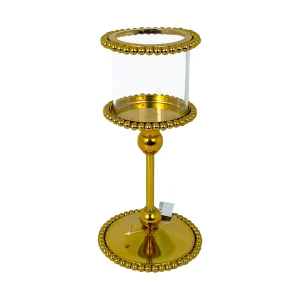 Portavela Decorativo Dorado (24 cm)
